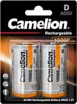 Camelion 17010220 - Akku NiMH Batterie Mono / R20 / D mit 1,2 Volt, 2 St&uuml;ck,