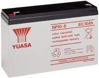 Yuasa NP10-6 Blei-Akku 6V (Faston 187-4,8mm)