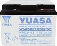 Yuasa NPC24-12 NPC24-12 Bleiakku 12V 24Ah Blei-Vlies (AGM) (B x H x T) 175 x 125 x