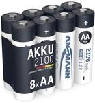 ANSMANN Akku AA Mignon 2100mAh 1,2V NiMH - wiederaufladbare Batterien AA Akkus maxE