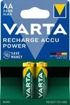 VARTA Batterien AA, wiederaufladbar, 2 St&uuml;ck, Recharge Accu Power, Akku, 2600...