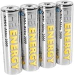 HEITECH vorgeladener 4er Pack NIMH-Akku Mignon/AA / HR06 2000 mAh 1,2V -