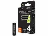 Panasonic eneloop pro, Ready-to-Use Ni-MH Akku, AA/Mignon, 4er-Pack, min. 2500...