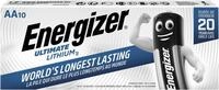 Energizer Ultimate Lithium Batterie AA Mignon Li-FES 2 1,5V 10 St&uuml;ck