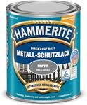 Hammerite Metallschutzlack Matt, Hellgrau, 250ml