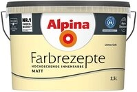Alpina Farbrezepte Innenfarbe &ndash; Lichtes Gelb matt &ndash; Wandfarben f&uuml;r einzigartige