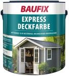 BAUFIX Express Deckfarbe weiss, matt, 2.5 Liter, Wetterschutzfarbe, Holzfarbe,