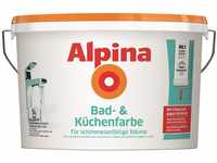 Alpina Bad- und Küchenfarbe in weiß matt – Anti-Schimmel Wandfarbe für