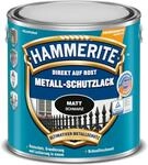 Hammerite Metallschutzlack Matt, 3in1- Rostschutz, Schwarz, 2,5 l