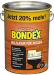 Bondex Holzlasur f&uuml;r Au&szlig;en Teak 4,8 L f&uuml;r 62 m&sup2; | Hoher Wetter- und UV-Schutz 