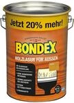 Bondex Holzlasur f&uuml;r Au&szlig;en Kiefer 4,8 L f&uuml;r 62 m&sup2; | Hoher Wetter- und UV-Schutz 