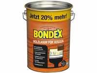 Bondex Holzlasur für Außen Nussbaum 4,8 L für 62 m² | Hoher Wetter- und...