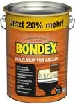 Bondex Holzlasur f&uuml;r Au&szlig;en Nussbaum 4,8 L f&uuml;r 62 m&sup2; | Hoher Wetter- und UV-Schutz