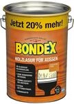 Bondex Holzlasur f&uuml;r Au&szlig;en Oregon Pine 4,8 L f&uuml;r 62 m&sup2; | Hoher Wetter- und