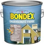 Bondex Dauerschutz Farbe Cremewei&szlig; (Champagner) 2,5 L f&uuml;r 22,5 m&sup2; | Hervorragende