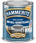 Hammerite Metallschutzlack Hammerschlag, 3in1- Rostschutz, Silbergrau, 250 ml