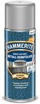 Hammerite Metallschutzlack Spray Hammerschlag, 3in1- Rostschutz, Silbergrau, 400 ml