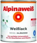 Alpinawei&szlig; Wei&szlig;lack &ndash; gl&auml;nzend &ndash; Universallack f&uuml;r den Innen- und