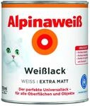 Alpinawei&szlig; Wei&szlig;lack &ndash; extra matt &ndash; Universallack f&uuml;r den Innen- und