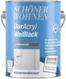 Sch&ouml;ner Wohnen, DurAcryl Wei&szlig;lack, 2,5 L. Seidenmatt, Wasserverd&uuml;nnbar