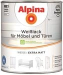 Alpina Wei&szlig;lack f&uuml;r M&ouml;bel und T&uuml;ren 2 Liter extra matt