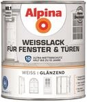 Alpina Wei&szlig;lack f&uuml;r Fenster & T&uuml;ren 750ml gl&auml;nzend