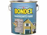 Bondex Dauerschutz Farbe Schneeweiß 4 L für 36 m² | Hervorragende Farbstabilität