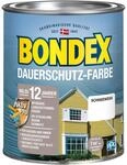 Bondex Dauerschutz Farbe Schneewei&szlig; 0,75 L f&uuml;r 7 m&sup2; | Hervorragende