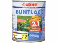 Wilckens 2in1 Acryl Buntlack für Innen und Außen, seidenmatt, 750 ml, RAL 9010