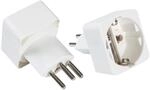 BACHMANN 921.011 Reisestecker T12, Wei&szlig;