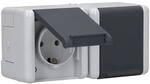 Jung Steckdose SCHUKO 8220W 2fach, Grau