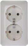 Gira 078013 SCHUKO-Doppelsteckdose 16 A 250 V~, Reinwei&szlig;