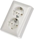 Gira 078303 Doppel Schuko Standard 55, reinwei&szlig;