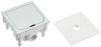 Bjc Delta-Mechanismen &ndash; Steckdosenbasis mit Aluminium-Deckel, Grau