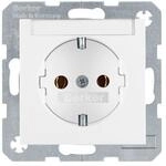 Berker SCHUKO-Steckdose pws/gl 47508989 m.Beschriftungsfeld B.1;B.3;B.7;S.1...