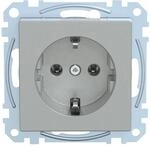 Schneider Electric Merten Schuko-Steckdose, 1-fach, Schraub-Liftklemmen, System M,