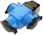 as - Schwabe 3-fach Verteilersteckdose &ndash; Gummi Stromverteiler 230 V / 16 A mit