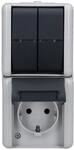 Jung 875W SCHUKO-Steckdose mit Serienschalter