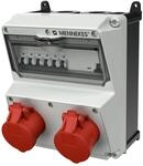 MENNEKES AMAXX Steckdosenkombination mit FI Typ A, 2x CEE 16 A 5-polig 400 V,...