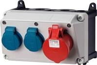 MENNEKES AMAXX Steckdosenkombination, mit CEE 16 A 5-polig 400 V, 2x SCHUKO, IP44,