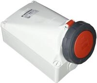MENNEKES CEE Wandsteckdose, 125 A, 5-polig, 400 V, 6h, IP67, Schraubkontakt,