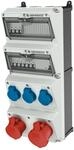 MENNEKES AMAXX Kombi CEE 32A+16A, 3x SCHUKO, FI 40A, LS 32A, IP44 | mit FI Typ...