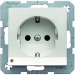 Toma SCHUKO con LED de orientaci&oacute;n, S/B, blanco polar, brillo