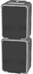 Schneider Electric Elso Steckdose, 2-Fach, Aufputz, 16A, senkrecht, IP44,