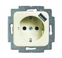 BuschJaeger Schuko USB-Steckdose creme 20EUCBUSB-212