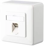 METZ CONNECT RJ45 Anschlussdose E-DAT C6A 1 Port UP reinwei&szlig;