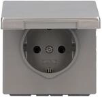 JUNG Serie LS ES1520KL SCHUKO Steckdose mit Klappdeckel Edelstahl