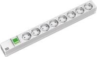 BACHMANN Steckdosenleiste 19'' Zoll PDU 8-Fach mit Schalter 1HE 2m Kabel