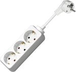 Goobay 51075 Steckdosenleiste 3 m, Wei&szlig;