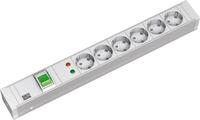 Bachmann 333.005 Tischsteckdose Classic Line 48,3 cm (19 Zoll), 6-fach mit...